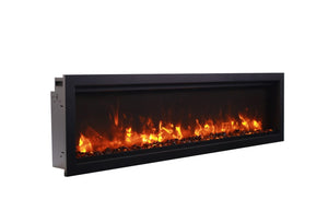 Amantii Symetry Smart Modern Style Electric Fireplace -Vent Free Indoor/Outdoor Fireplace 7 Sizes SYM-SMART