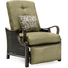 Load image into Gallery viewer, Hanover -Ventura Luxury Outdoor Recliner with Pillow, All-weather, Resin Weave VENTURAREC