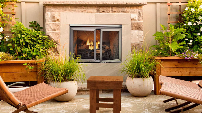 Majestic Vesper Gas Outdoor Fireplace 36 inch- 2 Sizes       VOFB36
