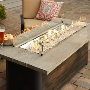 The Outdoor GreatRoom Company- Cedar Ridge Fire Table- Modern Farmhouse Style CR-1242