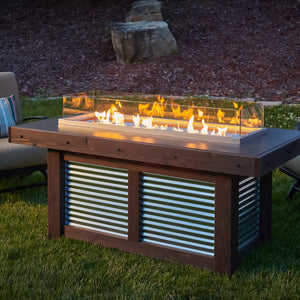 The Outdoor GreatRoom Company- Denali Brew Fire Table 56" Industrial Design DENBR-1242