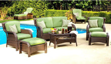 Load image into Gallery viewer, Hanover -Ventura Luxury Outdoor Recliner with Pillow, All-weather, Resin Weave VENTURAREC