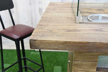 Load image into Gallery viewer, Elementi Rova Concrete Gas Bar Fire Table-Pub Height OFG224