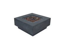 Load image into Gallery viewer, Elementi manhattan fire pit table in dark grey with a white background