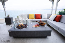 Load image into Gallery viewer, Elementi Metropolis Gas Concrete Fire Table- Grey- Contemporary OFG104