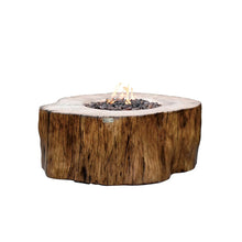 Load image into Gallery viewer, Elementi rustic manchester tree stump fire pit  with a white background