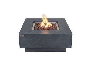 Elementi Manhattan fire pit table in dark gray