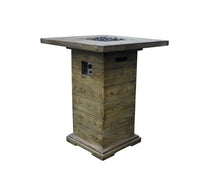 Load image into Gallery viewer, Elementi Rova Concrete Gas Bar Fire Table-Pub Height OFG224