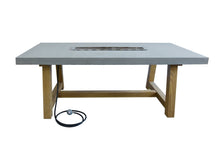 Load image into Gallery viewer, Elementi Sonoma Gas Fire Dining Table- Modern Farmhouse/Industrial Style OFG201