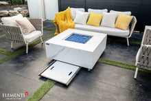 Load image into Gallery viewer, Elementi Plus Bianco White Marble/Porcelain Fire Table-Contemporary OFP103BW
