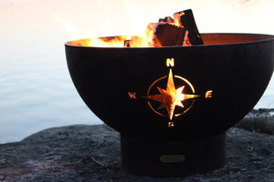 Fire Pit Art - Gas and Wood Fire Pit- Navigator