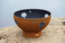 Load image into Gallery viewer, Fire Pit Art - Gas and Wood Fire Pit- Tropical Moon