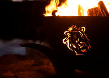Load image into Gallery viewer, Fire Pit Art - Gas and Wood Fire Pit- Africa&#39;s Big Five
