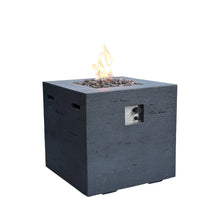 Load image into Gallery viewer, Modeno by Elementi - Ellington Gas Square Concrete Fire Pit/Table-Tall OFG302