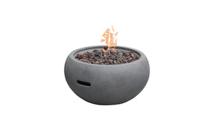 Modeno by Elementi - Newbridge Round Gas Grey Concrete Fire Bowl- Modern OFG138