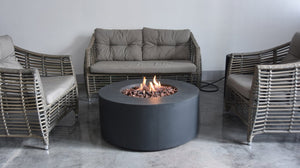 Modeno by Elementi - Venice Concrete Fire Pit/Table-Dark Grey Modern OFG113
