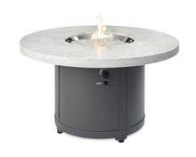 Load image into Gallery viewer, The Outdoor GreatRoom Company Outdoor Beacon Round Fire Table-Pub/Chat Height White Onyx BC-20-WO