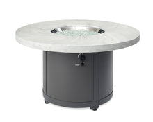 Load image into Gallery viewer, The Outdoor GreatRoom Company Outdoor Beacon Round Fire Table-Pub/Chat Height White Onyx BC-20-WO
