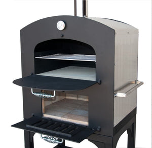 Tuscan Chef Medium Sized 27-Inch Outdoor Wood-Fired Pizza Oven w/Cart GX-C2