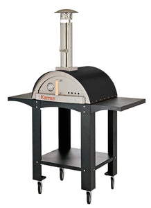 WPPO Karma 25 inch Colored Or Black Wood Fired Ovens With Cart