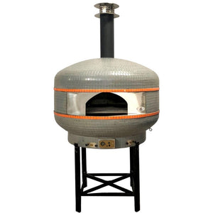 WPPO 40 Inch Professional Lava Digitally Controlled Wood Fired PIzza Oven w/Convection Fan WKPM-D100