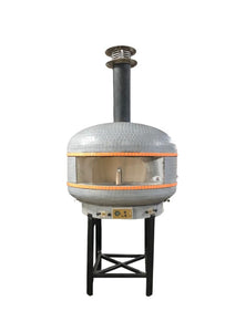WPPO 40 Inch Professional Lava Digitally Controlled Wood Fired PIzza Oven w/Convection Fan WKPM-D100