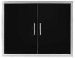 Wildfire Ranch Black Stainless Steel Double Doors 30" x 24"	WF-DDR3024-BSS