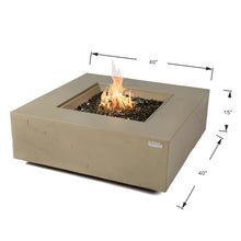 Load image into Gallery viewer, Elementi Plus Uluru Sandstone Square Fire Table-Contemporary OFG411SY