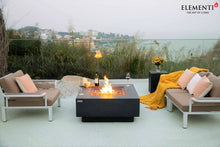 Load image into Gallery viewer, Elementi Plus Bergen Sandstone Square Fire Table-Contemporary OFG413DG