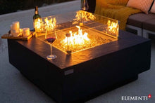 Load image into Gallery viewer, Elementi Plus Bergen Sandstone Square Fire Table-Contemporary OFG413DG