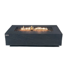 Load image into Gallery viewer, elementi plus cape town fire pit table with flame and white background