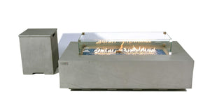 Elementi Plus Meteora Sandstone Fire Table-Contemporary OFG410SG