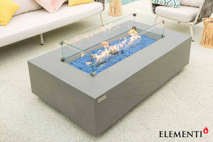 Elementi Plus Meteora Sandstone Fire Table-Contemporary OFG410SG