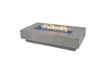 Load image into Gallery viewer, elementi plus riviera fire table with flame on a white background