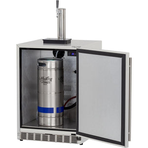 Summerset Grills-Stainless Steel 25-Inch Outdoor Rated Single Tap Beer Dispenser/Kegerator-SSRFR-24DK1