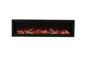 Amantii Symetry Smart Modern Style Electric Fireplace -Vent Free Indoor/Outdoor Fireplace 7 Sizes SYM-SMART