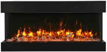 Load image into Gallery viewer, Amantii Tru-View Slim Smart 3 Sided Fireplace Indoor/Outdoor Electric Fireplace 5 Sizes TRV-SLIM