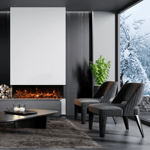 Amantii Tru View XL Deep Smart 3 Sided Indoor/Outdoor Electric Fireplace 4 Sizes TRU-VIEW XL DEEP