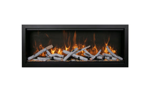 Amantii Symetry Bespoke Smart Modern Style Electric Fireplace -Vent Free Indoor/Outdoor Fireplace-3 Sizes Sym-Bespoke
