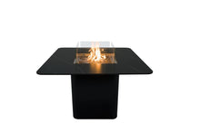 Load image into Gallery viewer, Elementi Plus Brugge Black Marble Porcelain Propane Gas Fire Dining Table-OFP202BB