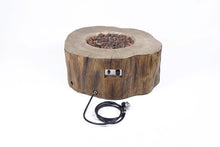 Load image into Gallery viewer, Elementi manchester fire pit tree stump shown without flame