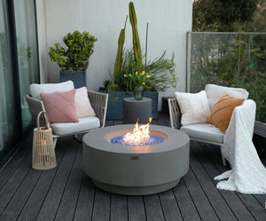 Elementi Plus Colosseo Round Fire Table-Contemporary OFG414LG