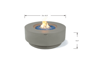 Elementi Plus Colosseo Round Fire Table-Contemporary OFG414LG