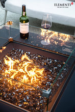 Load image into Gallery viewer, Elementi Plus Roraima Slate Black Sandstone Square Fire Table-Contemporary OFG411SL