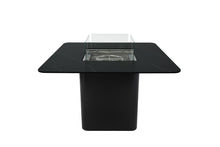 Load image into Gallery viewer, Elementi Plus Brugge Black Marble Porcelain Propane Gas Fire Dining Table-OFP202BB