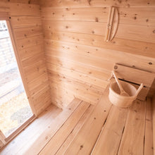 Load image into Gallery viewer, Dundalk Leisurecraft Canadian Timber Granby Outdoor 2-3 Person Cabin Sauna CTC66W