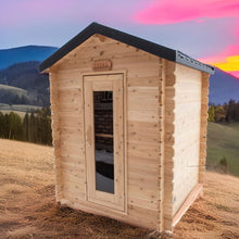 Load image into Gallery viewer, Dundalk Leisurecraft Canadian Timber Granby Outdoor 2-3 Person Cabin Sauna CTC66W