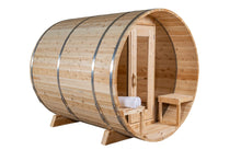 Load image into Gallery viewer, Dundalk Leisurecraft Canadian Timber Serenity MP Outdoor Barrel Sauna 4 Person CTC2245MP