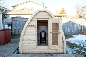 Dundalk Leisurecraft Canadian Timber MiniPod Outdoor Sauna 2-4 Person CTC77MW