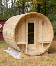 Load image into Gallery viewer, Dundalk Leisurecraft Canadian Timber Serenity Outdoor Barrel Sauna 2-4 Person CTC2245W